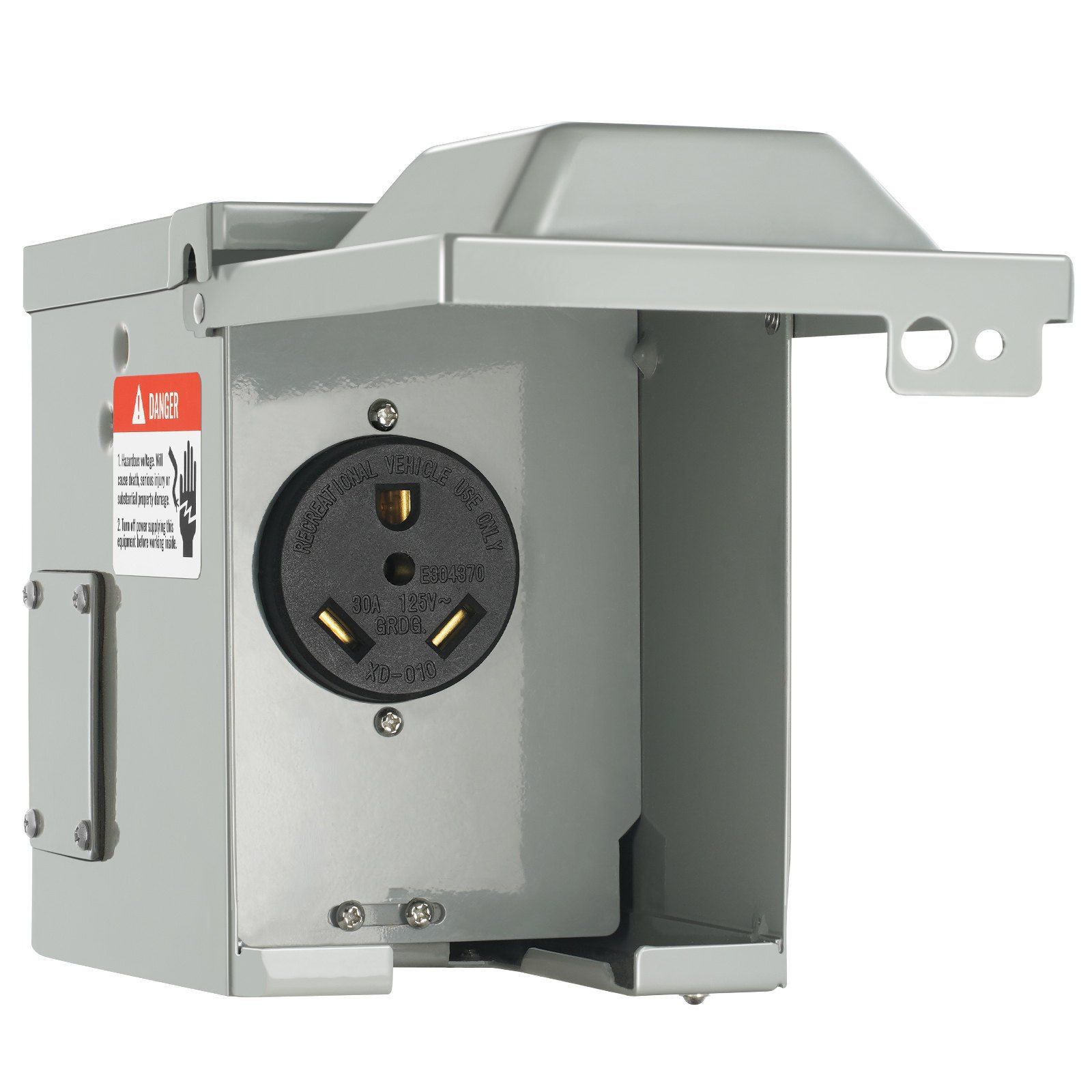 Outdoor Power Receptacle Box - For UL Standards Tested 30 Amp
