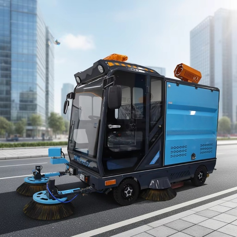 Outdoor Power Vacuum - Low Power Consumption Electric Ride-on Street
