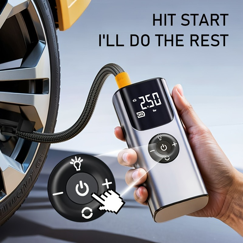 Portable Car Air Pump Tire Inf - Air Compressor Portable review and price