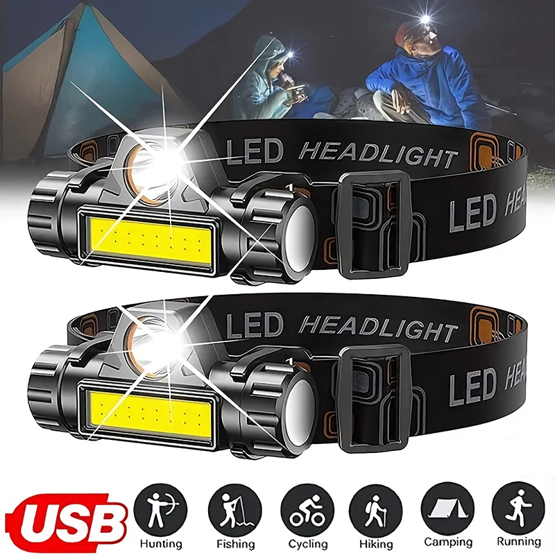 Rechargeable COB LED USB Headl - Outdoor Power Reno review and price