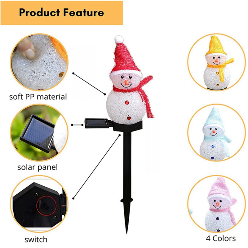 LED Snowman Solar Garden Light - Outdoor Yard Power Stake review and price