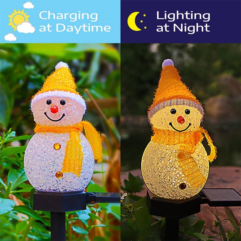 LED Snowman Solar Garden Light - Outdoor Yard Power Stake review and price
