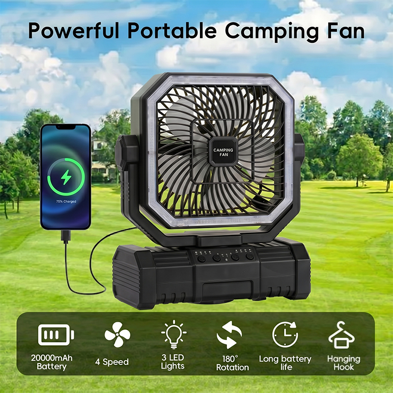 20000mAh Camping Ceiling Fan R - Outdoor Power Reno review and price