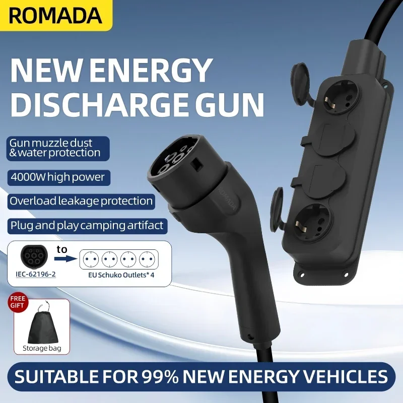 Portable 16A 4KW Electric Car  - Outdoor Power Plug In review and price