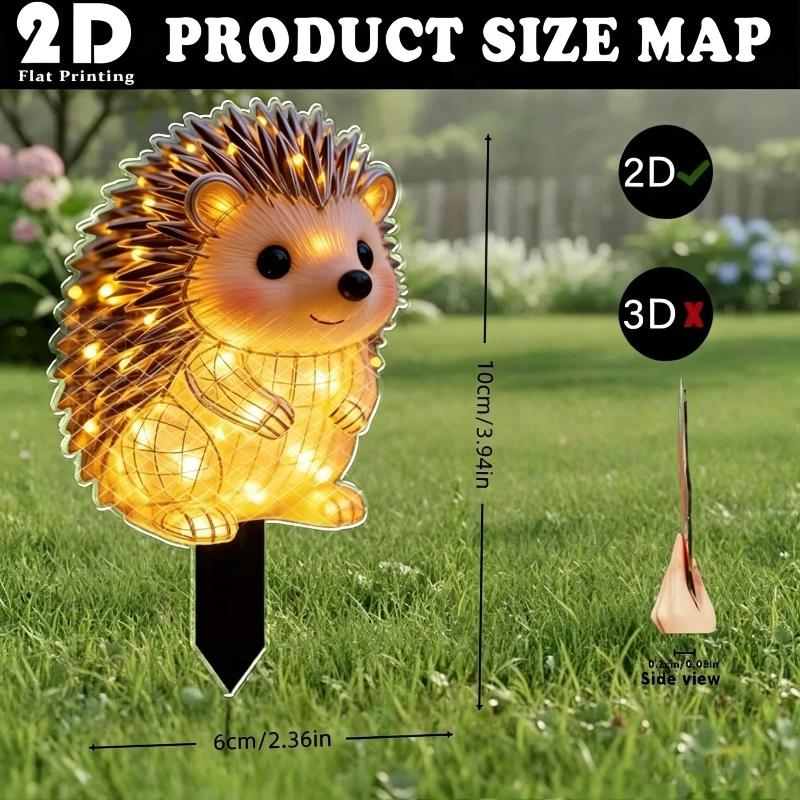 2D Waterproof Solar Powered He - Outdoor Yard Power Stake review and price
