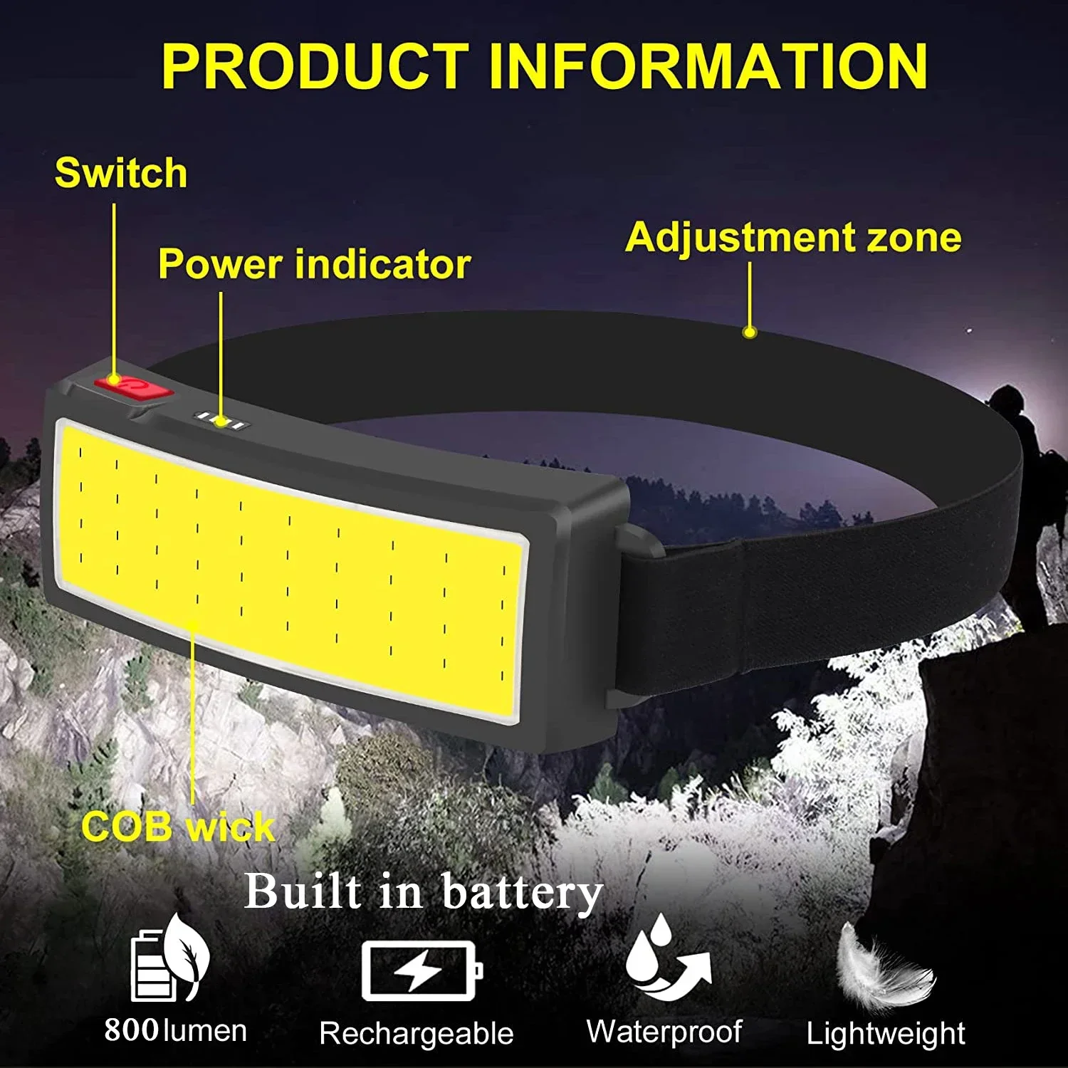 Powerful COB LED Headlamp Type - Outdoor Power Reno review and price