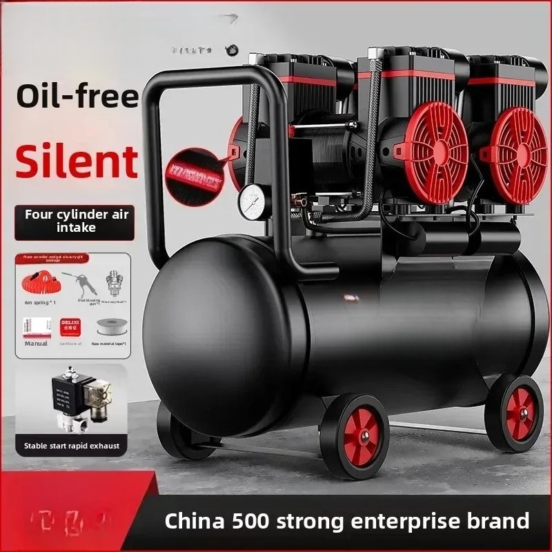220V Portable Silent Oil-Free  - Air Compressor Portable review and price