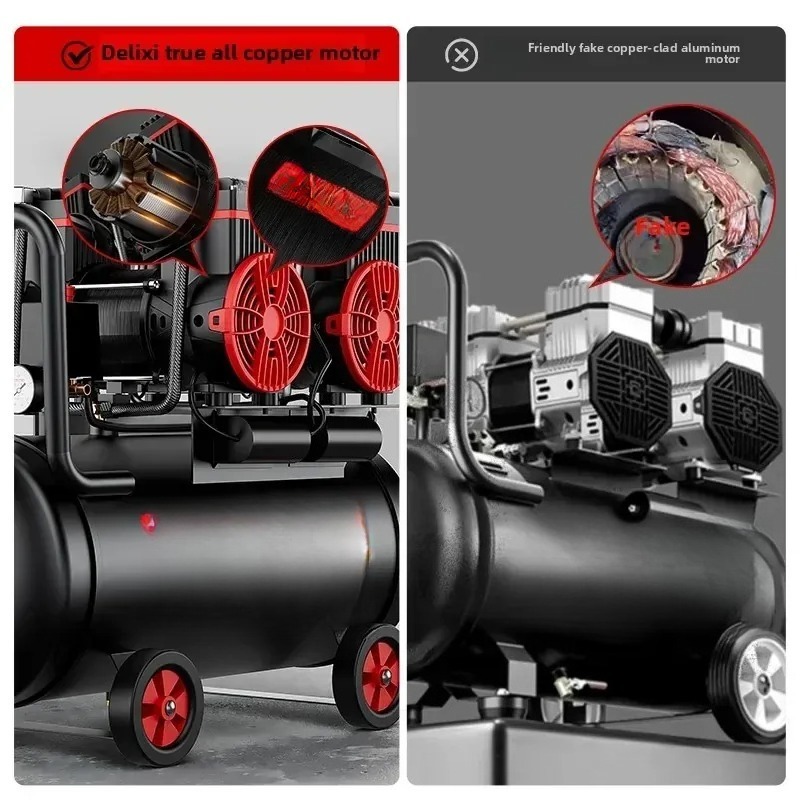 220V Portable Silent Oil-Free  - Air Compressor Portable review and price