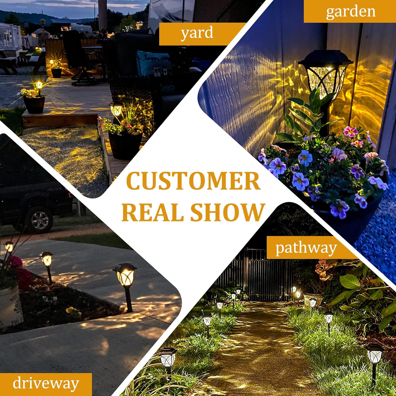 1-8PCS Solar Powered Outdoor G - Outdoor Yard Power Stake review and price