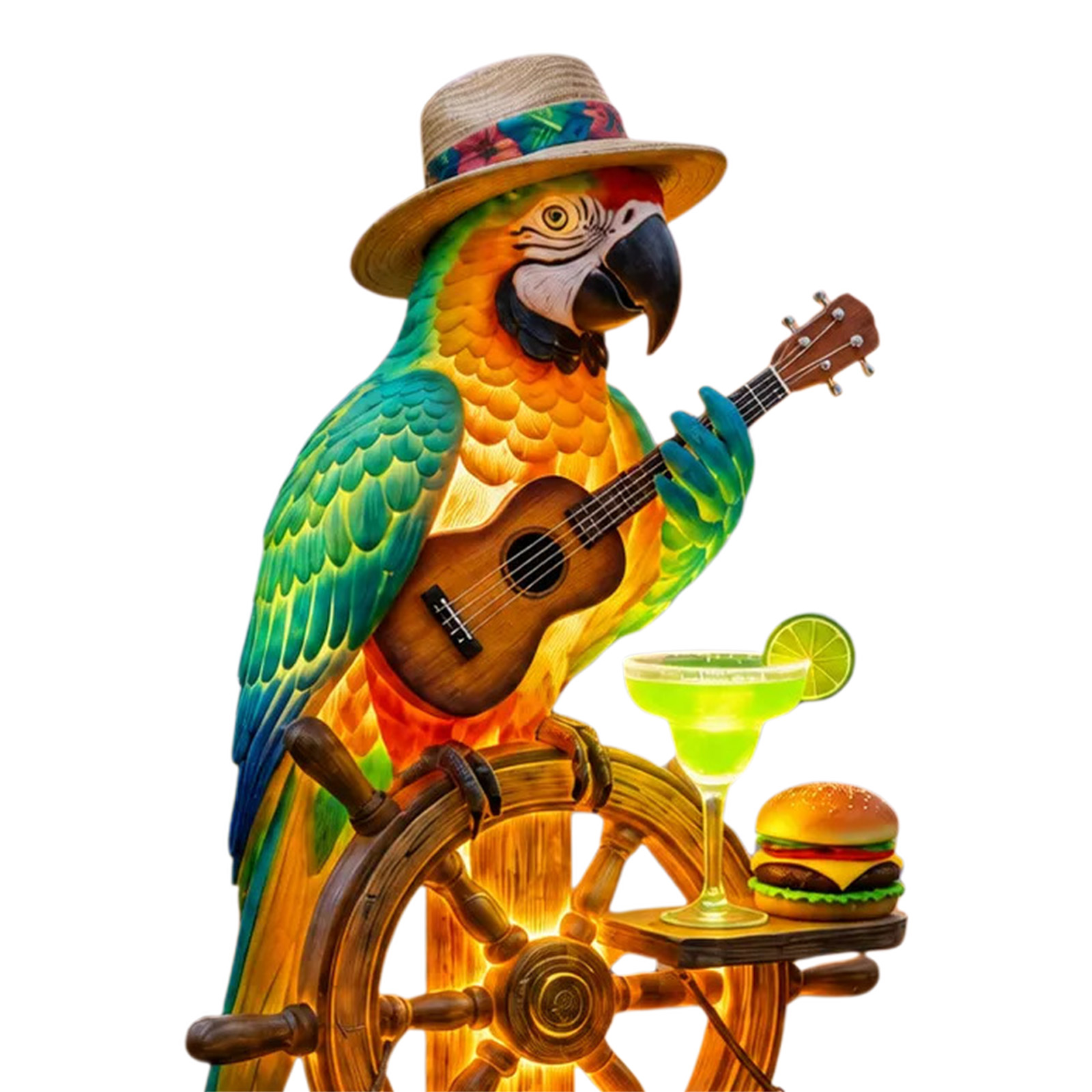 Solar-Powered Outdoor Parrot S - Outdoor Yard Power Stake review and price