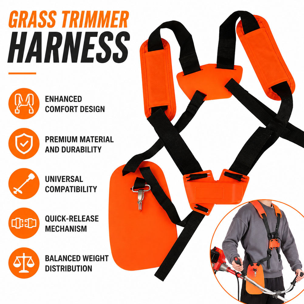 Double Shoulder Strap Lawn Mow - Brush Cutter Strap review and price