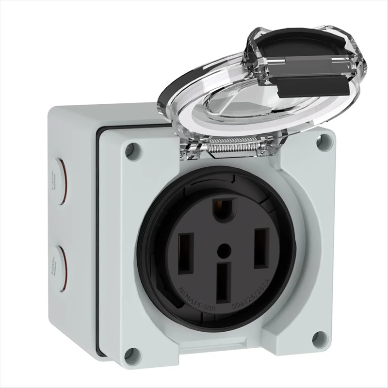 TFBC 50Amp Power Outlet Box,12 - Outdoor Power Receptacle Box review and price