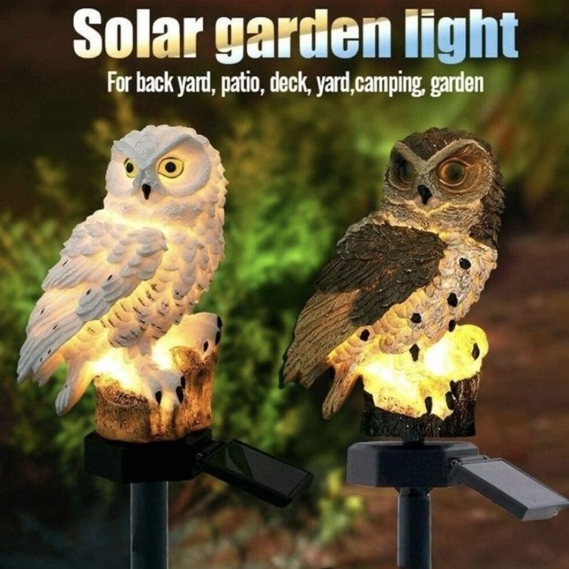 Solar Powered Owl Garden Light - Outdoor Yard Power Stake review and price