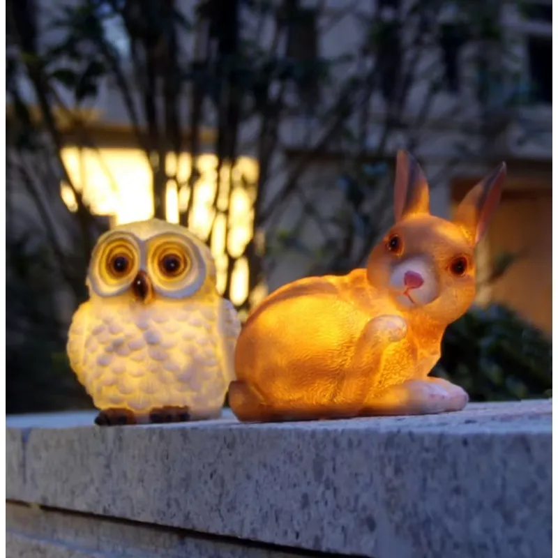 Solar Powered Resin Rabbit Gar - Outdoor Yard Power Stake review and price