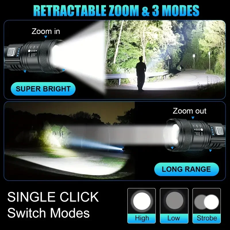 Tactical LED Flashlight 2000LM - Outdoor Power Reno review and price