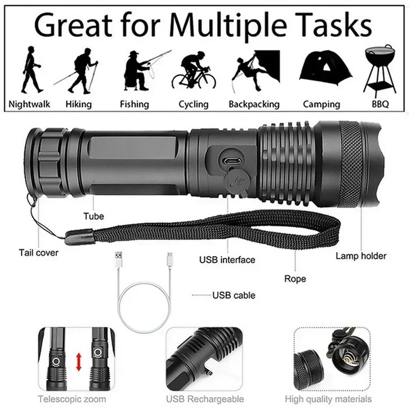 High Power XHP70 Led Flashligh - Outdoor Power Reno review and price